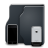 Black Terra Phone Icon 48x48 png